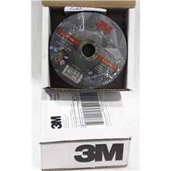 CASE OF 50 - 3M SILVER 5" CUT OFF DISCS