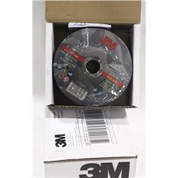 CASE OF 50 - 3M SILVER 5" CUT OFF DISCS