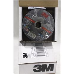 CASE OF 50 - 3M SILVER 5" CUT OFF DISCS