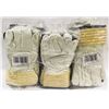 Image 1 : BUNDLE OF 18 LEATHER WORK GLOVES SIZE 2XL
