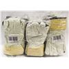 Image 1 : BUNDLE OF 18 LEATHER WORK GLOVES SIZE 2XL
