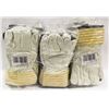 Image 1 : BUNDLE OF 18 LEATHER WORK GLOVES SIZE 2XL