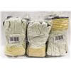 Image 1 : BUNDLE OF 18 LEATHER WORK GLOVES SIZE 2XL