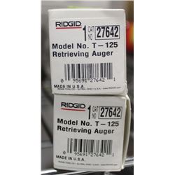 LOT OF 2 RIDGID MODEL T-125 RETRIEVING AUGER