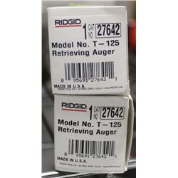 LOT OF 2 RIDGID MODEL T-125 RETRIEVING AUGER