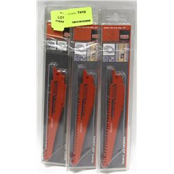 LOT OF 3 SANDFLEX BI-METAL SAW BLADES
