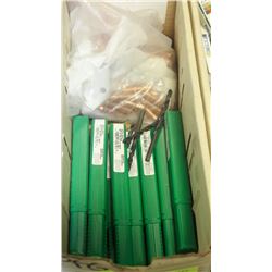 LOT OF ASSORTED DRILL BITS AND FITTINGS