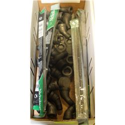 BOX OF ASSORTED FITTINGS AND FILES