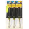 Image 1 : LOT OF 3 NEW 1/2" HEAVY DUTY NUT DRIVERS