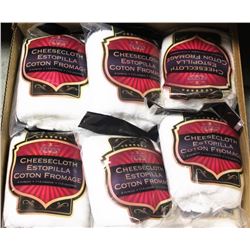 CASE OF 24 BAGS CHEESE CLOTH, 4 OUNCE BAGS