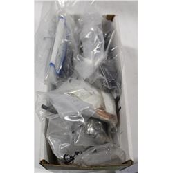BOX OF ASSORTED FITTINGS, DRILL BITS &