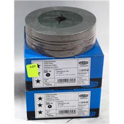 2 BOXES OF TYROUT FIBER DISCS, 5" X 7/8",