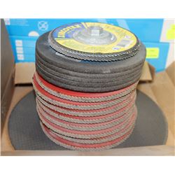 LOT OF ASSORTED GRINDING DISCS, VARIOUS SIZES