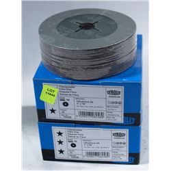 2 BOXES OF TYROUT FIBER DISCS, 5" X 7/8",