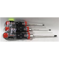 LOT OF 3 BANCO NEW SCREWDRIVERS