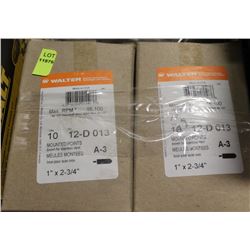 2 BOXES OF MOUNTED POINTS FOR SS, 1"X2-3/4"