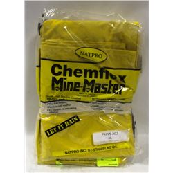 4 PAIRS CHEMTEX NEOPRENES WATER PROOF BIB PANTS,