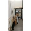 Image 1 : BUNDLE OF WHITE BOARDS, PLASTIC SHELVING,