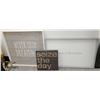 Image 1 : BUNDLE OF THREE PIECES OF MOTIVATIONAL WALL ART