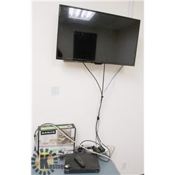 4 CAMERA SECURITY SYSTEM INCLUDING MONITOR/ TV