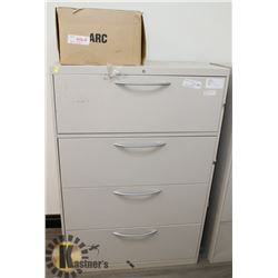 4 DRAWER FILING CABINET (53" TALL X 36" WIDE X