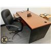 Image 2 : OFFICE DESK WITH HYDRAULIC LIFT OFFICE CHAIR