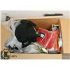 Image 2 : BOX OF WORK GLOVES, ICE CLEATS, HIGH VIZ SAFETY