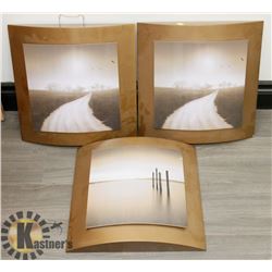 LOT OF THREE PIECES OF WALL ART