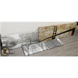 SIX PIECES OF DECORATIVE WALL ART