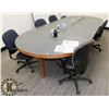 Image 1 : BOARDROOM TABLE WITH 6 CHAIRS