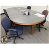 Image 2 : BOARDROOM TABLE WITH 6 CHAIRS