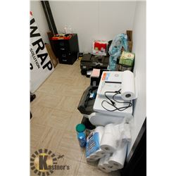 ROOM FULL OF ASSORTED OFFICE SUPPLIES INCLUDING