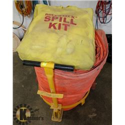 SPILL KIT WITH LARGE TARP ON DOLLY