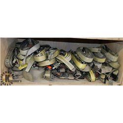 SHELF OF HEAVY DUTY RATCHET STRAPS