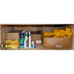 SHELF OF CHEMICALS, MARINE SHRINK VENTS,