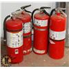 Image 1 : LOT FOUR FIRE EXTINGUISHERS