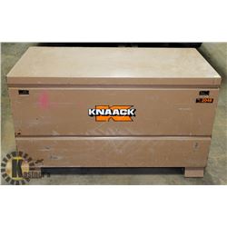 HEAVY DUTY BROWN METAL BIN/ TOOLBOX