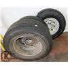 Image 1 : LOT OF THREE TIRES ON RIMS