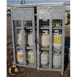 PROPANE RACK WITH CONTENTS