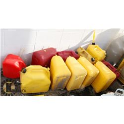LARGE LOT OF ASSORTED JERRY CANS