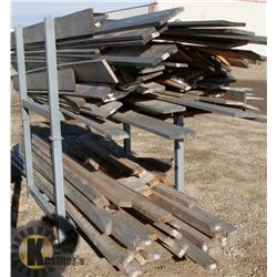 DOUBLE STACKED RACKS WITH SCRAP WOOD