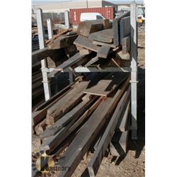 DOUBLE STACKED RACKS WITH SCRAP WOOD