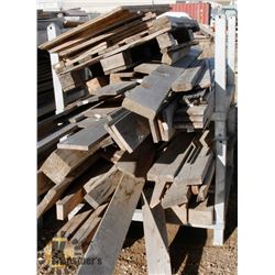 DOUBLE STACKED RACKS WITH SCRAP WOOD