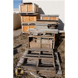 WOOD BINS SOLD WITH CONTENTS