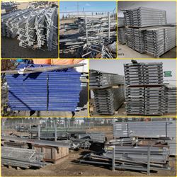 MASSIVE LOT OF INDUSTRIAL SCAFFOLDING