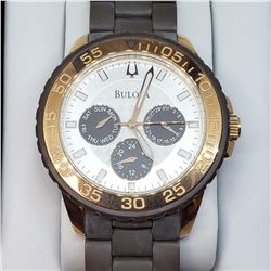 11) STAINLESS STEEL BULOVA WATCH