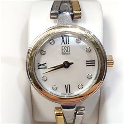 12) STAINLESS STEEL ESQ SWISS MOTHER OF PEARL