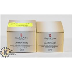 LOT OF 2 ELIZABETH ARDEN FLAWLESS FUTURE MOISTURE