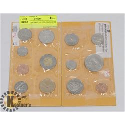 LOT OF 3 UNCIRCULATED COIN SETS 1975, 2002