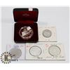 Image 1 : LOT OF 5 CANADA COINS 1987 SILVER $1, 1984 $1,